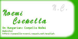 noemi csepella business card